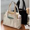 Tote Bag Large Capacity Canvas Tote Bags for Work Commuting Carrying Bag College Style Student Outfit Book Shoulder Bag