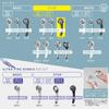 SANEI Rainy Shower Head with Handheld Stop, 50% Water Saving, Ultra-Fine Water Flow, Increased