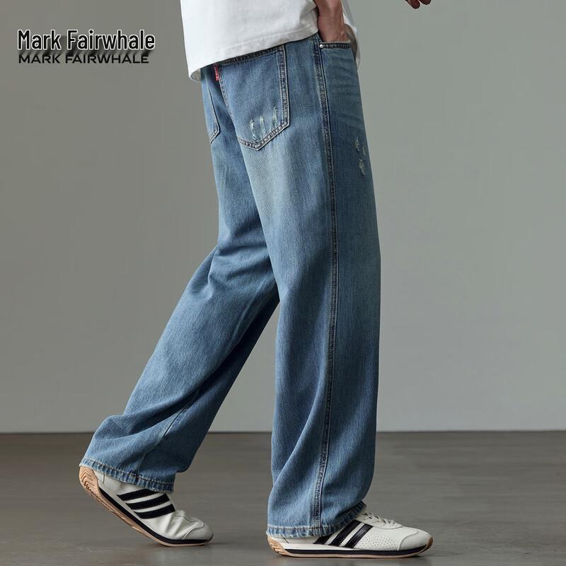 Мужские летние джинсы прямого кроя из тенселя Mark Fairwhale
