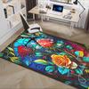Stunning Stained Rose Chair Mat Office Carpet, Oversized Rug for Home Decor, Sofa Mat, Desk Pad, Gif