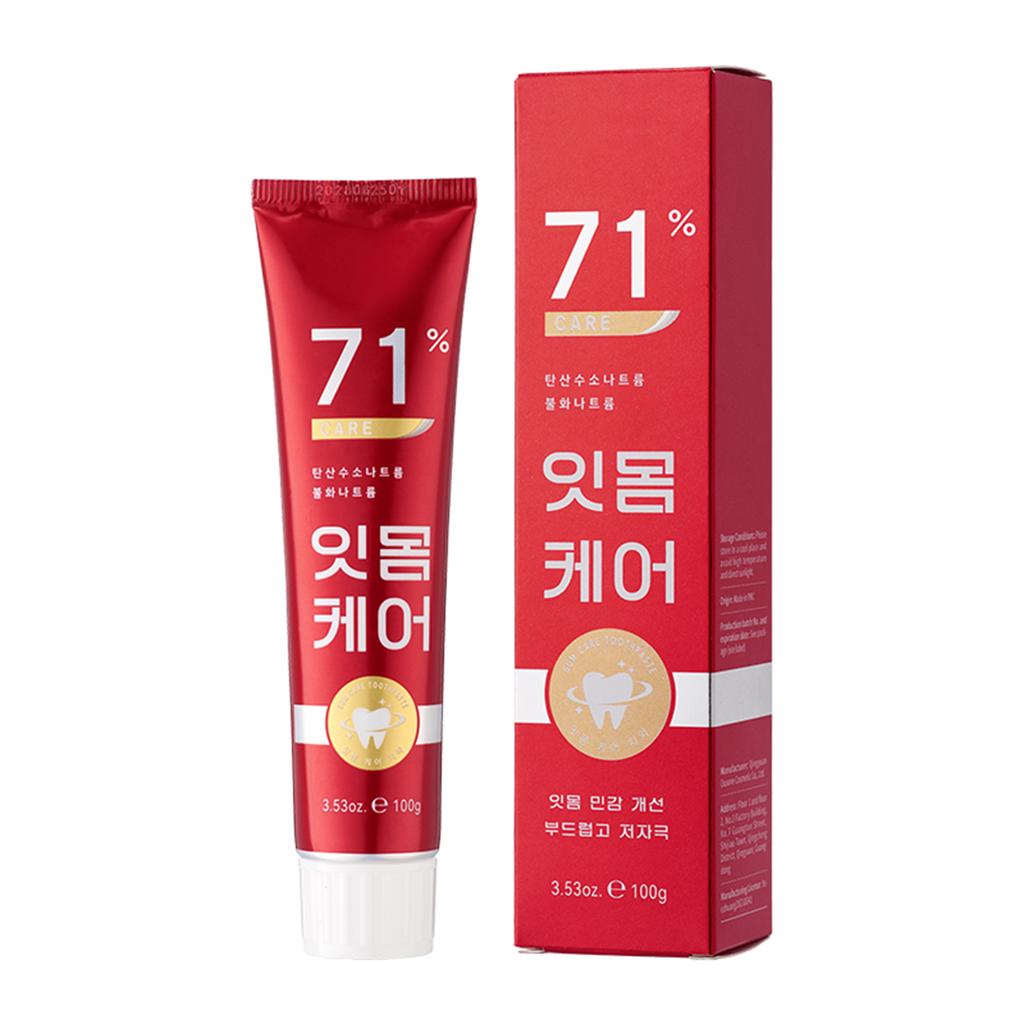 Глубоко очищающая зубная паста с уходом за деснами - Формула для удаления пятен для свежего дыхания и здоровых зубов, Необходимое средство для гигиены полости рта