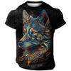 Size XXS-6XL Men's Summer Outdoor T-shirt Short Sleeve Pattern Cartoon Animal Printing Large Oversize Men's T-shirt Casual Tops