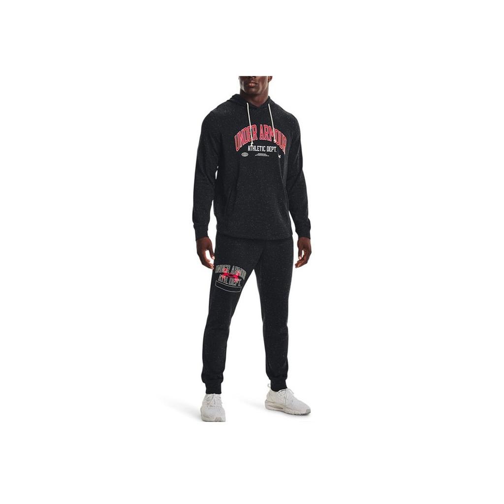 Under Armour Мужские повседневные беговые брюки для тренировок Rival Quick-Dry, черные 1370357-001