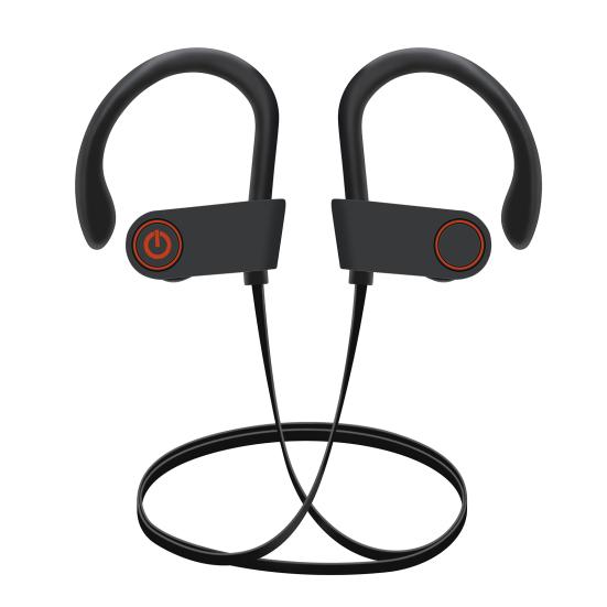 Беспроводные спортивные Bluetooth-совместимые наушники 5.3 IPX7 водонепроницаемые наушники с длительным сроком службы батареи стерео наушники для тренировок в спортзале с басами