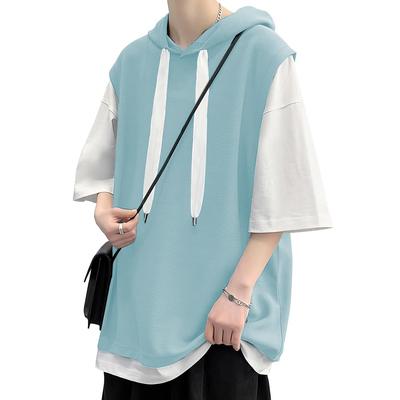 FLYSKY Sleeve Plus Летняя мужская футболка с длинным рукавом 3/4, размеры, топ, повседневная, футболка,