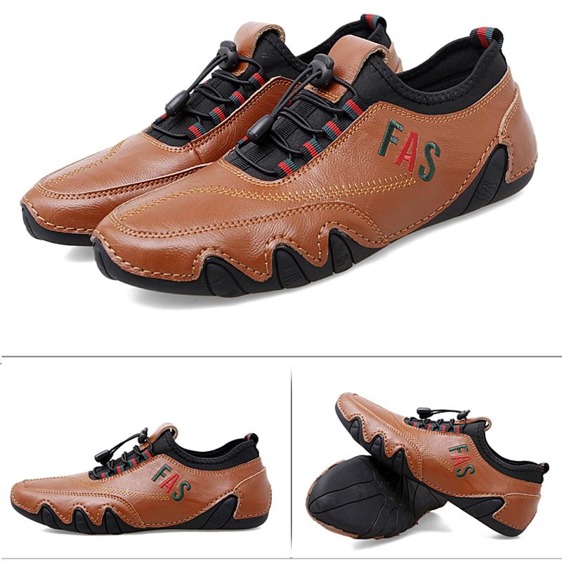 Men's Shoes Trendy Soft Flat Shoes Comfortable Driving Shoes Mens White Loafers