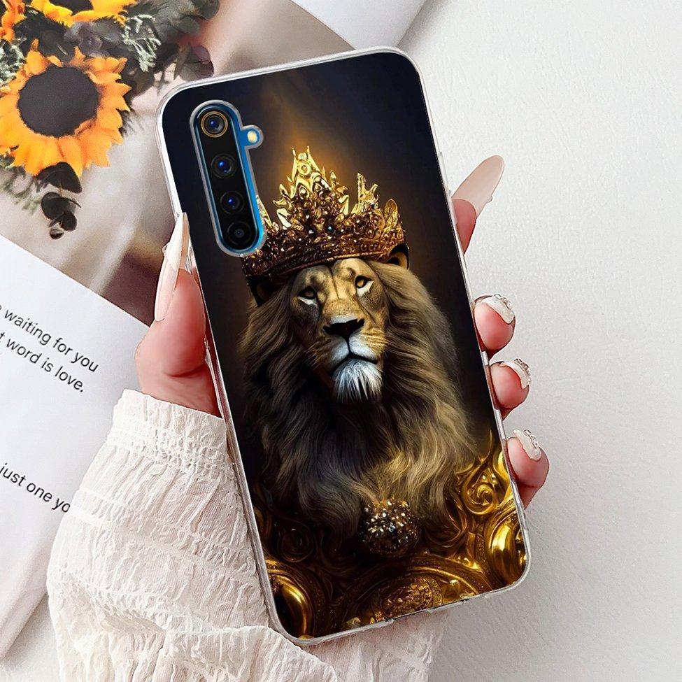 6.6" For Realme 6Pro RMX2061 RMX2063 Back Cover For Realme 6 Pro Case Clear Luxury Fashion Cute Cat Cool Funny Soft TPU Bumper