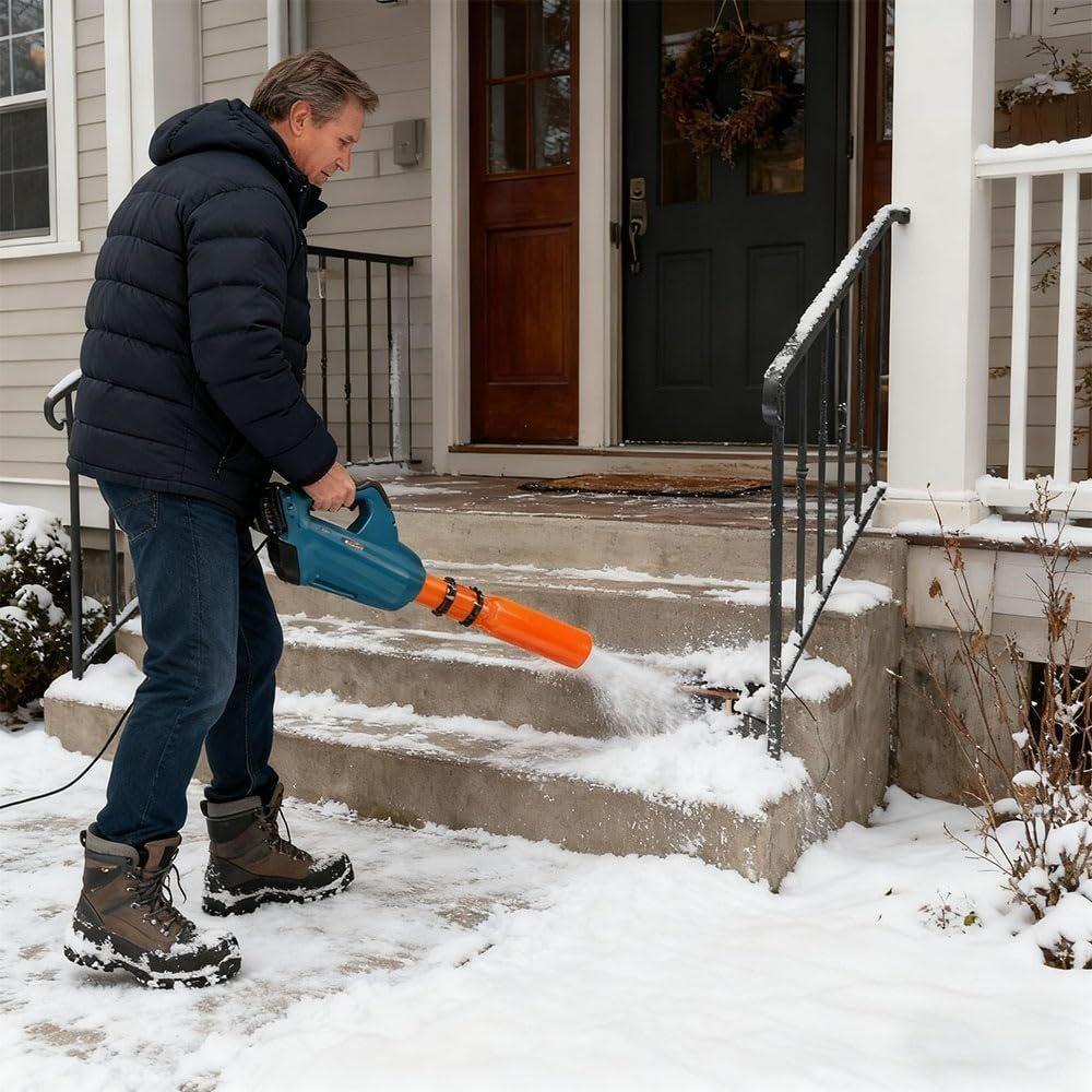 Easy to Attach Leaf Blower Attachment Circular Nozzles Leaf Blower Air Booster Snow Debris