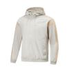 Fitness Series Sports Casual Simple Solid Color Loose Hooded Windbreaker Men Outerwear Mica-Gray AFDU061-8