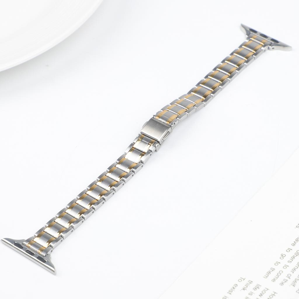 Slim Stainless Steel for Apple Watch band 40mm 44mm 46mm 49mm 38mm 41 42 45mm Metal Bracelet iWatch series 10 9 se Ultra2 strap