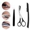 3 шт./компл. нож для нарезки бровей зажим для бровей ножницы для бровей красота макияж косметический инструмент
