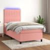 VidaXL Bed Slat Base with LED Mattress, Upholstered Bed, Single Bed, Adult Bedroom Interior Bed, 3136214