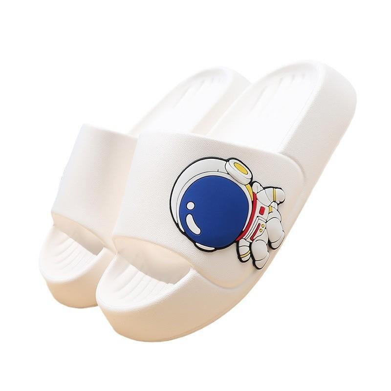 Удобные детские тапочки из ЭВА с мультяшным дизайном для мальчиков и девочек для летней носки