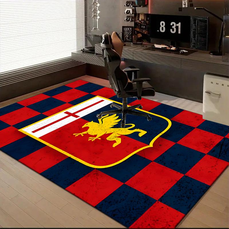 Shield With Griffin Cross Rug for Living Room, Game Rooms, Office, Bedroom, Office Floor Mat Playful Design, fan gifts Christmas decor
