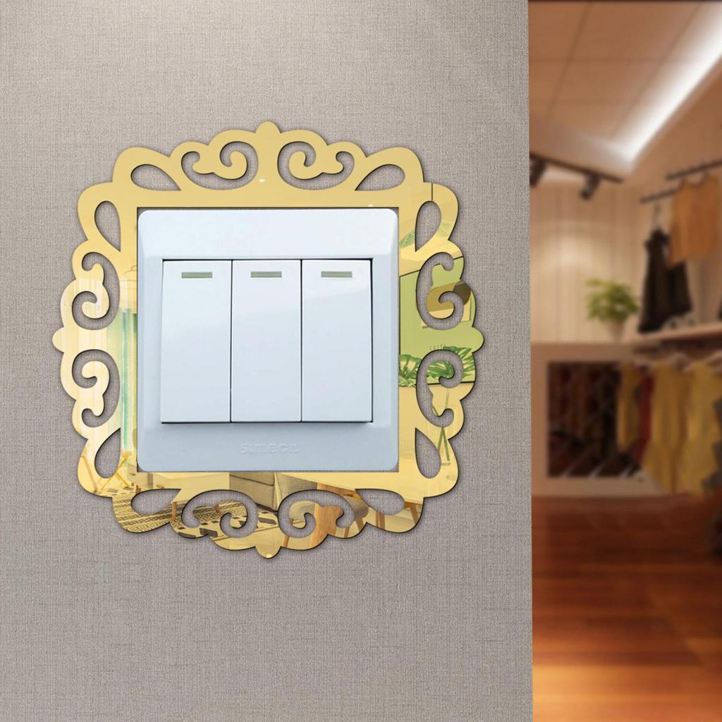  Рамки для фотографий в стиле зеркала на стене с наклейками для домашнего декора для магазина 