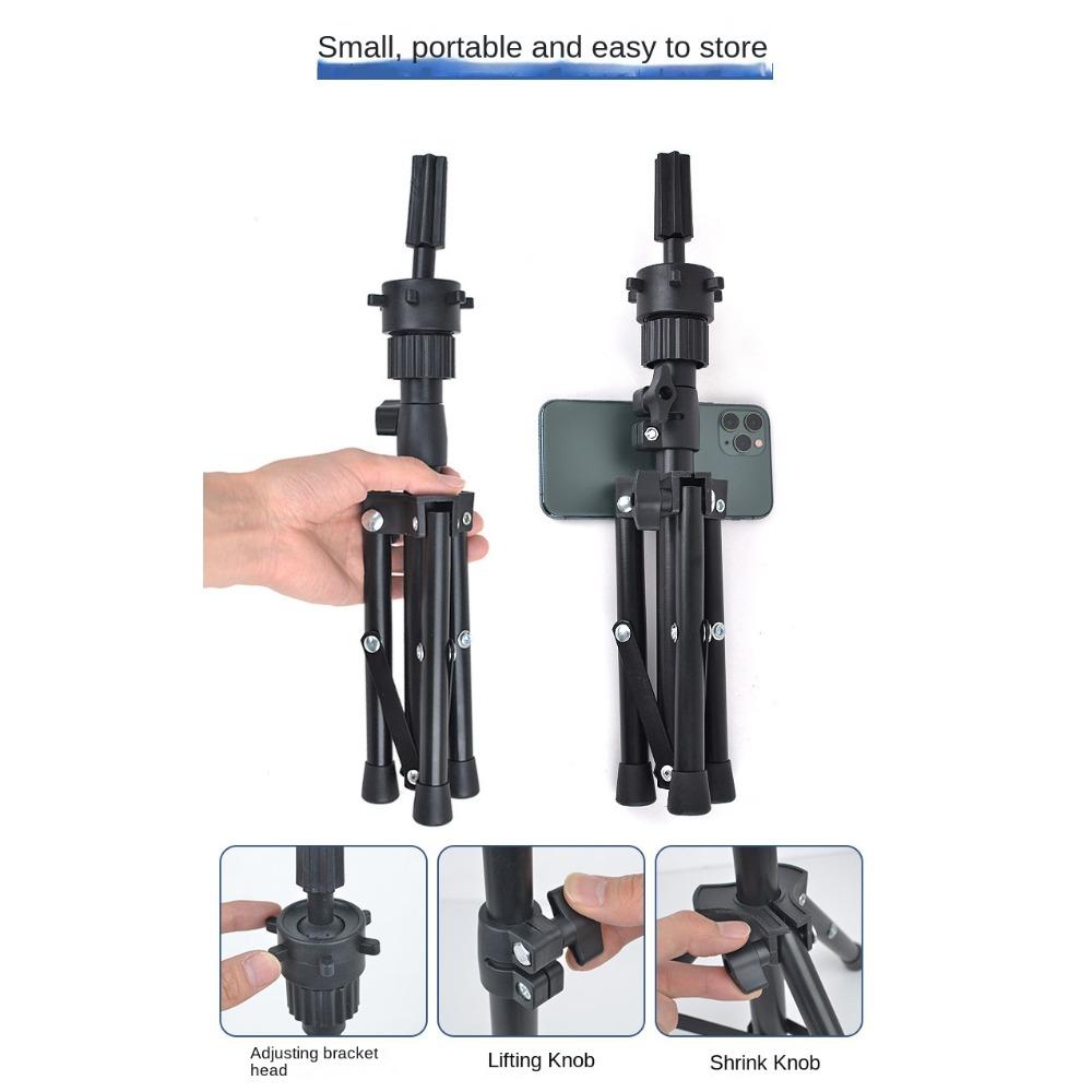 Portable Salon Hairdressing Tripod Adjustable Training Head Holder Wig Tripod for Making Wigs