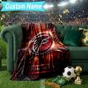 Custom Name Blanket Atlanta-Falcons Rise Up Blanket Bedding Blanket for Travel, Camping, Living Rooms, Offices, Sofas, Fan Christmas gift