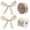 Natural Color Burlap Ribbon Linen Linen Webbing New Jute Rope  Craft Supplies