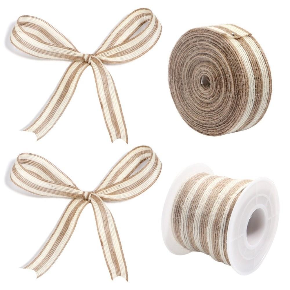 Natural Color Burlap Ribbon Linen Linen Webbing New Jute Rope Craft Supplies