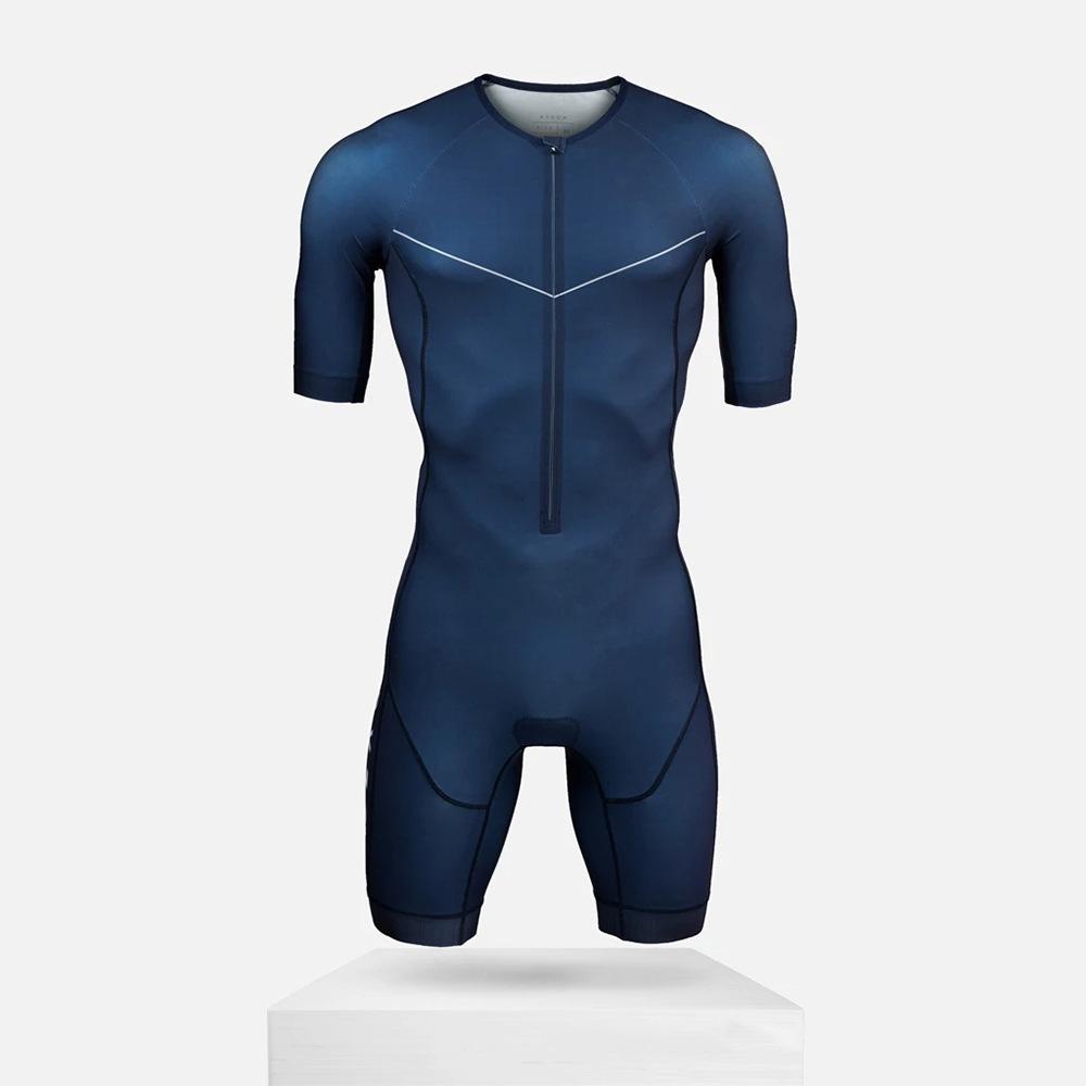 Men's Short-sleeved Spring and Summer New Bicycle Cycling Clothes Onesie Breathable