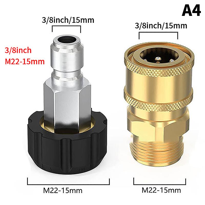 Фитинги для быстрого подключения мойки высокого давления M22 от 14/15 мм до 1/4 3/8 дюйма для мойки под давлением