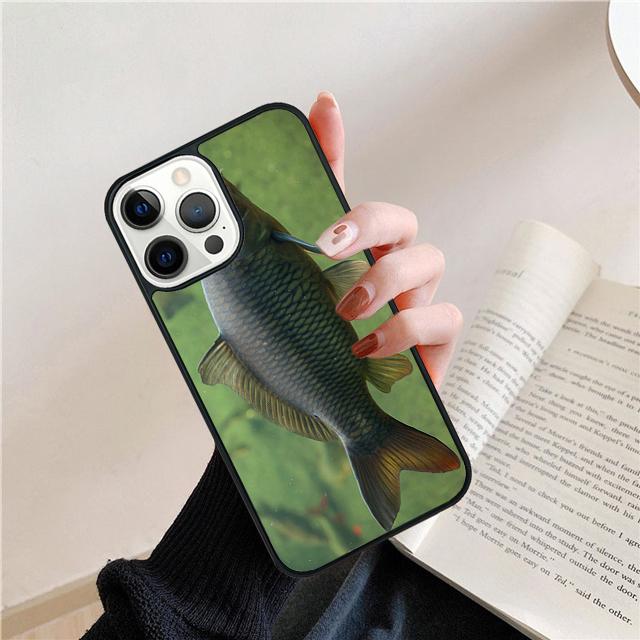 Fish Fishing Carp Funny Coque Shell For iPhone 17 Air 15 16 14 13 12 Pro Max 11 Pro Max Plus Phone Case Cover