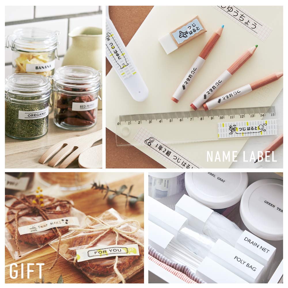 Kingjim Принтер этикеток для смартфонов Lite LR30 Белая лента "Tepla" (Совместимая ширина 11/13/15 мм)