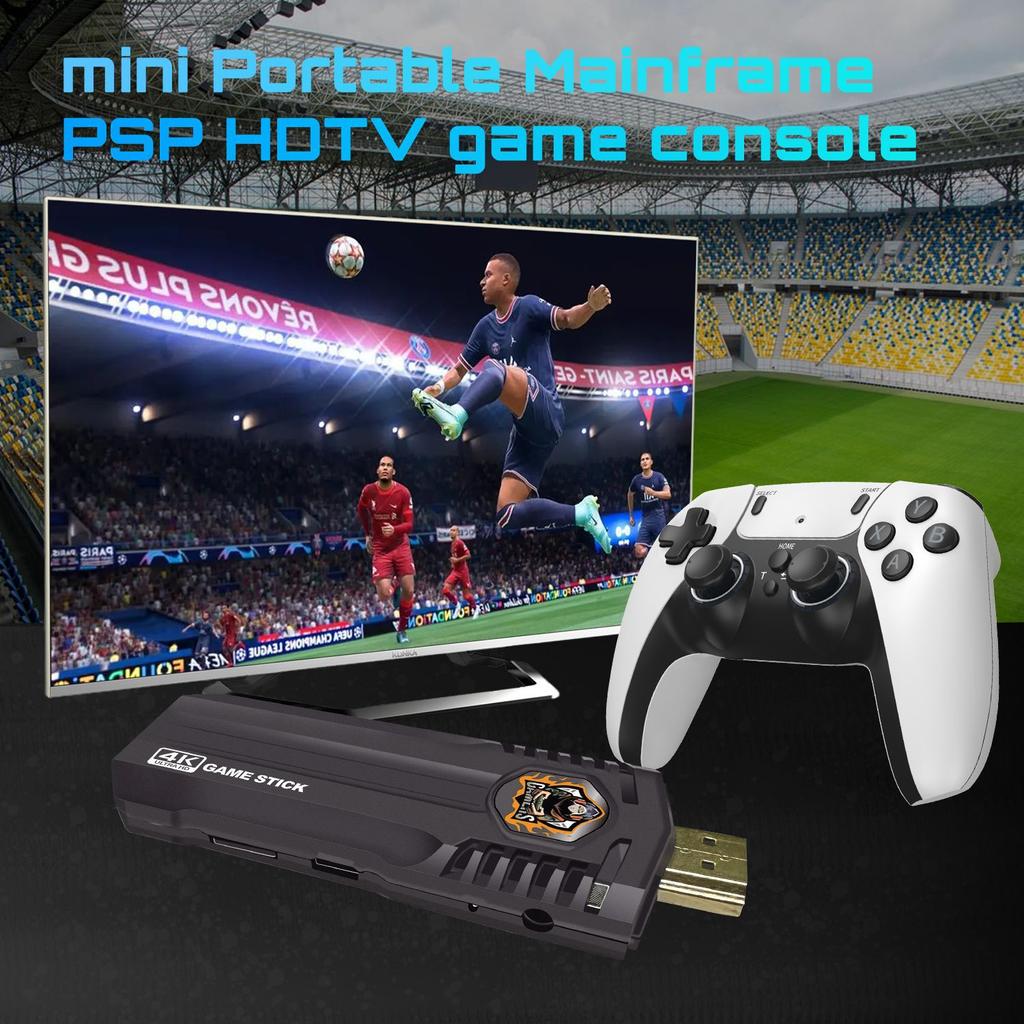 X8 Pro Wireless Retro Game Console with 35000+ Built-in Classic Games, 4K HDMI TV Output, Dual 2.4G Wireless Controller, 64G Nostalgic Game Stick