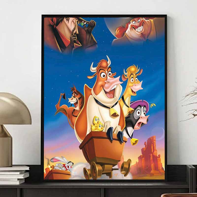 Disney Алмазная живопись «Ранчо — мой дом» Рекламная иллюстрация 5D DIY Полная круглая алмазная мозаика Мультяшная вышивка Арт-объект Декор для дома