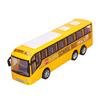 Mini Bus Model Car Toys High Simulation Fine Details Yellow Inertia Bus Toys for Above 3 Years Old