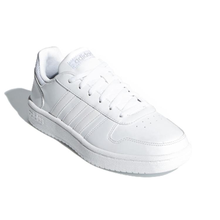 Adidas Womens Hoops 2.0 'Footwear White' (women's sizes) Footwear White / Cloud White Skateboard Shoes B42096
