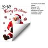 Self Adhesive Bathroom Signs Santa Claus Toilet Sticker, Waterproof PVC Christmas Decal for Holiday Home Decor Stickers Decoration,