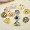 10 шт. Новые металлические пуговицы ручной работы Guofeng, маленькие декоративные пуговицы из сплава с ароматным ветром и бабочкой, пуговицы особой формы для пальто