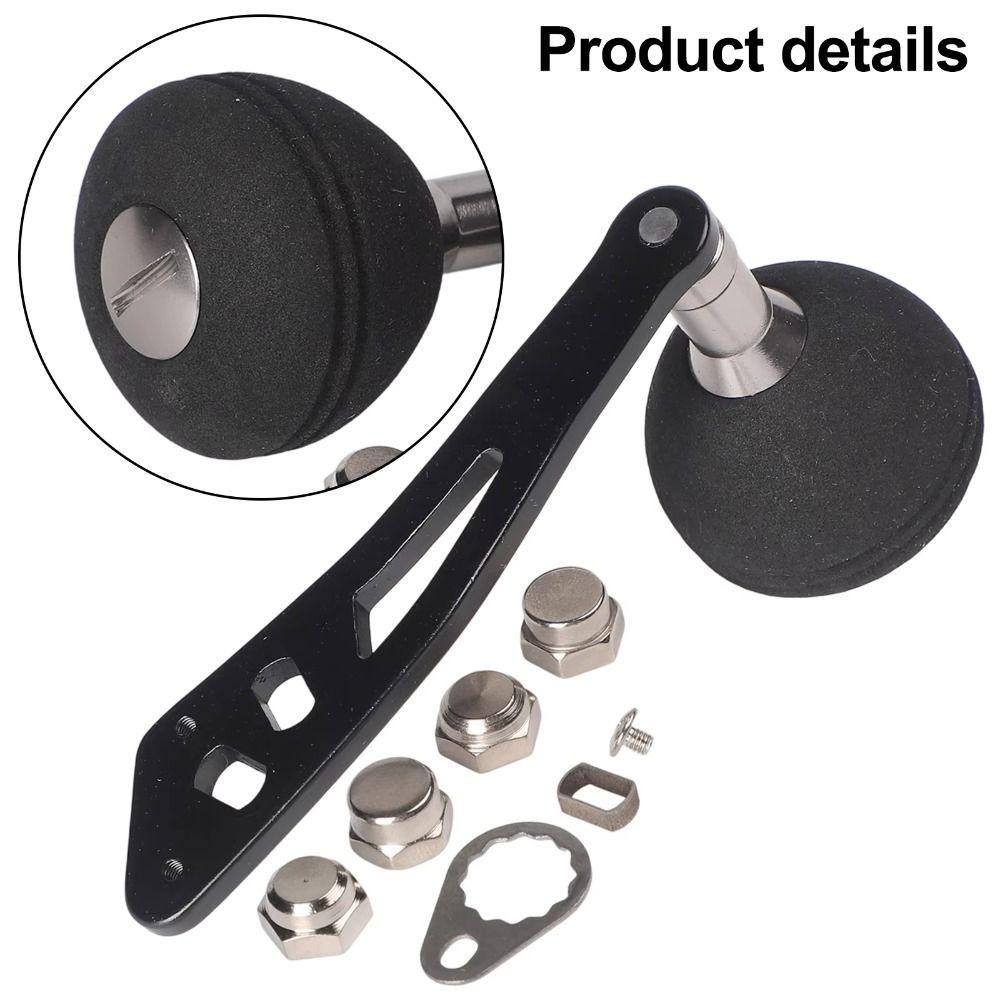 Rotatable Fishing Reel Handle EVA Oval Baitcasting Reel Handle Spinning Reel Grip Outdoor Sports