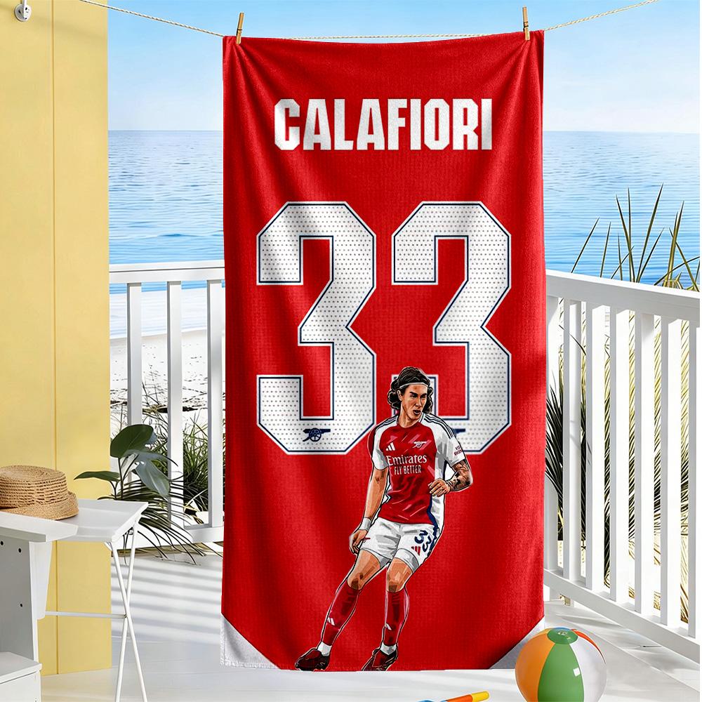 Arsenal Beach Towel Super Soft Microfiber Quickdry Fabric Comfortable Lightweight