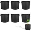 Набор из 6 горшков из нетканого материала объемом 3 галлона и 11 литров с ручками для посадки томатов, картофеля и овощей