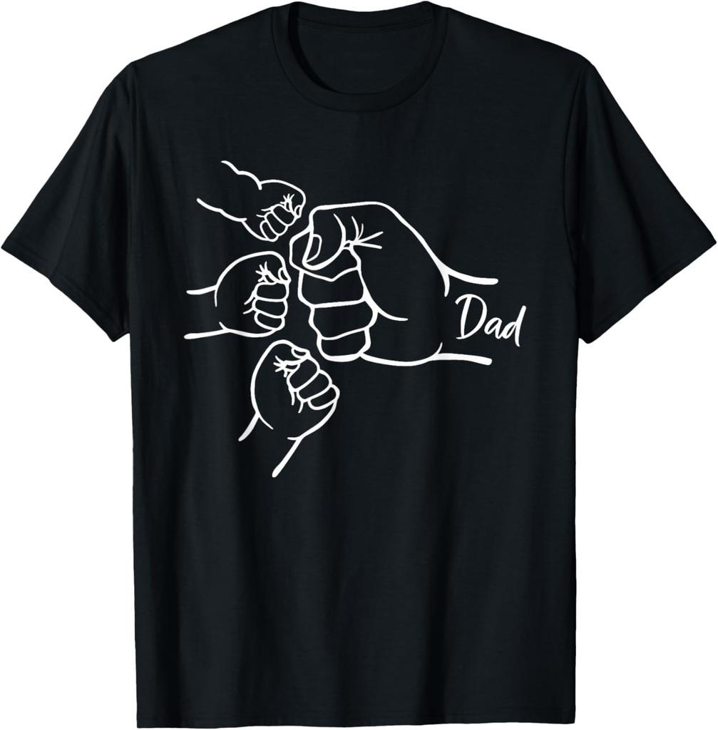 Fist Bump Dad of Three Father of 3 Daddy Happy Father's Day unisex T-Shirt
