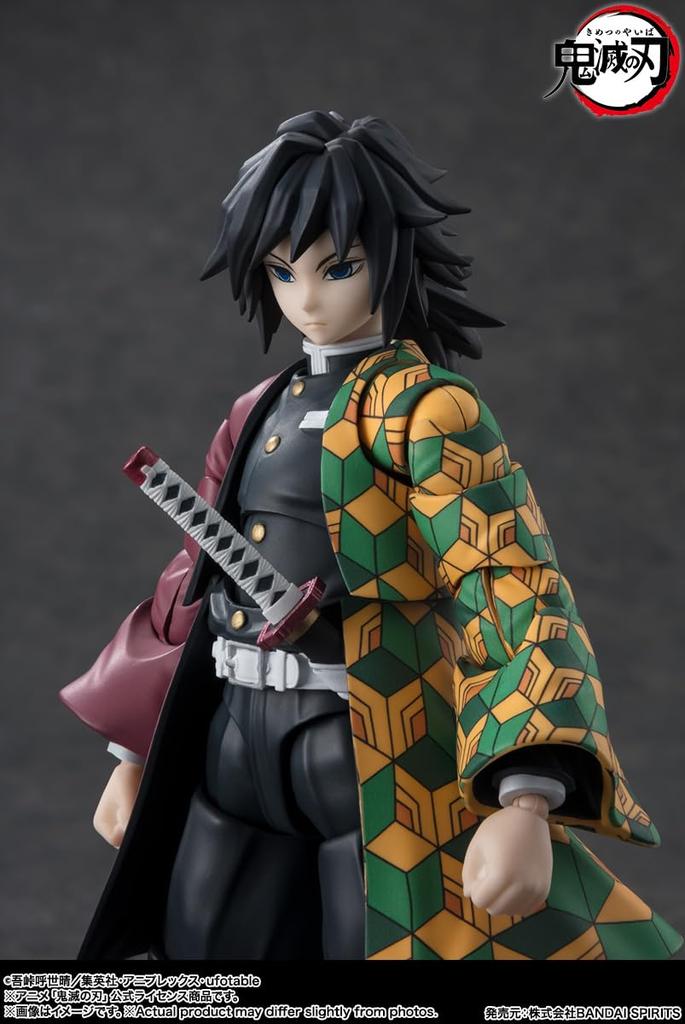 TAMASHII NATIONS Demon Kimetsu no Yaiba Giyu Tomioka 150mm PVC ABS Painted Action Figure S.H.Figuarts Slayer Approx. &