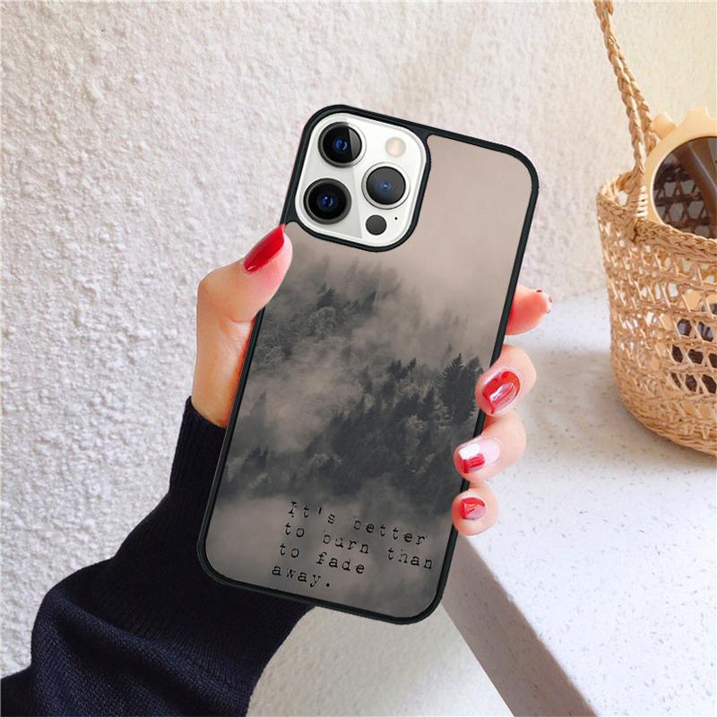 fog foggy mountains soft Phone Case Cover For iPhone 17 Air 16 15 14 12 13 Pro Max Plus coque Shell Fundas
