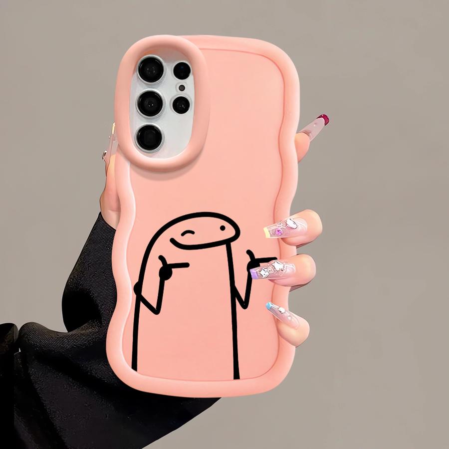 Крутой Чехол-Крышка для Телефона с Мягким Рисунком 'Cool Line People' для Samsung Galaxy S22 Ultra S24 S20 FE S21 S25 S23 Plus A25 A26 A34 A54 A35 A55 A24 A36