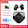 Lenovo XT61 Bluetooth-наушники, мягкие спортивные беспроводные наушники-клипсы, стереозвук, шумоподавление, HD-вкладыши для звонков с микрофоном