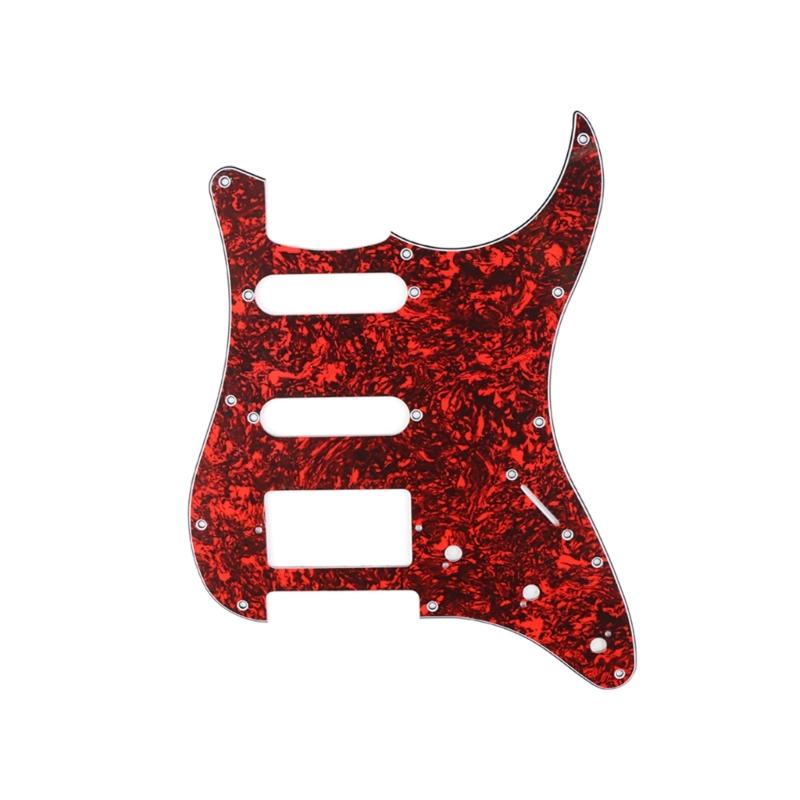 Multicolor 11Hole SSH Guitar Pickguard Scratch Plate For ST SQ Electric Guitars 3-Ply SSH Guitar Pickguard Guitar Parts