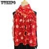 Elegant Embroidered Scarf Breathable Windproof Shawl Multi Functional Anti Fashion for Travel and Outdoor Use