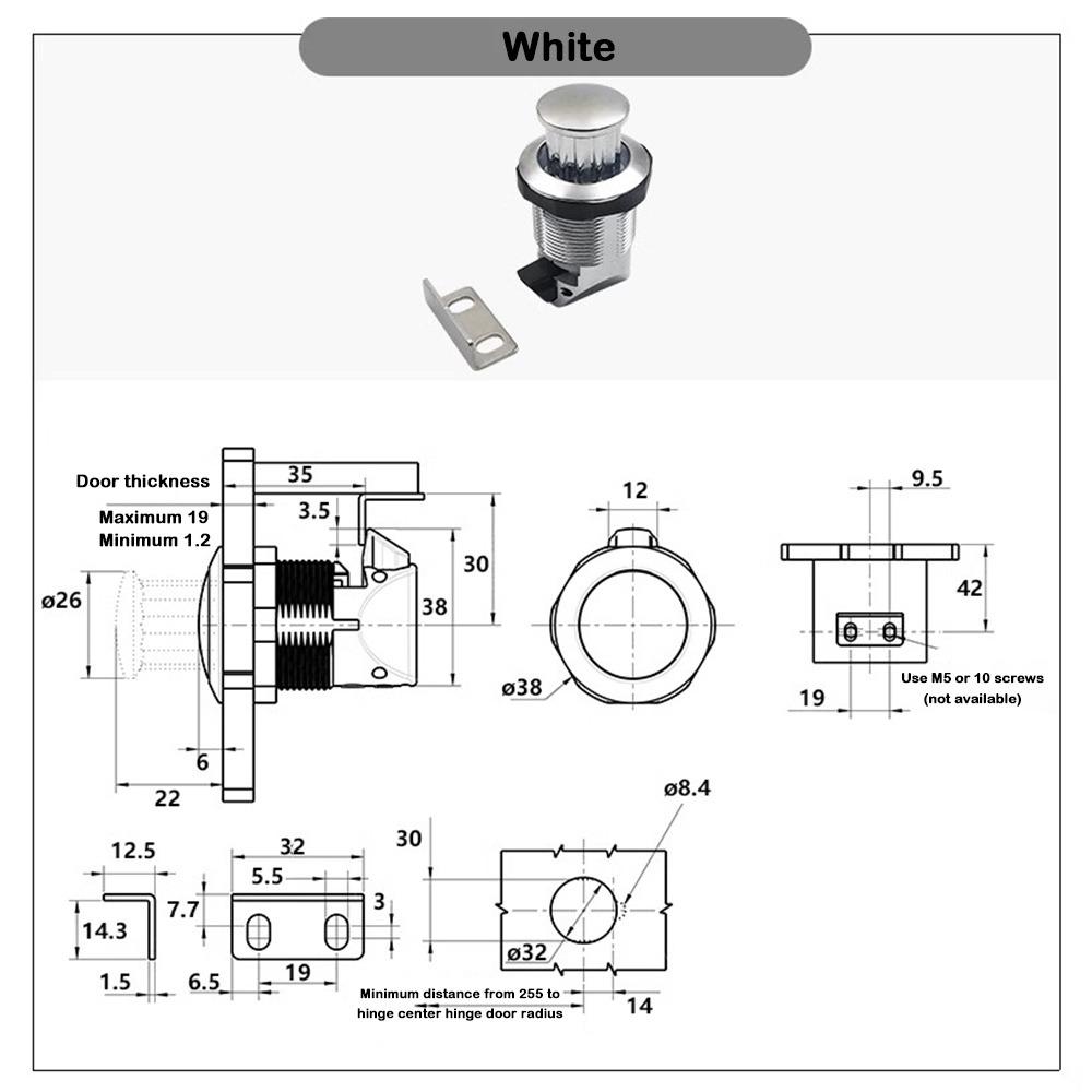 Караваны Шкаф Ящик Защелки Дверные Ручки Замки Защелка Универсальные Защелки Кнопки для Шкафчиков Автодома