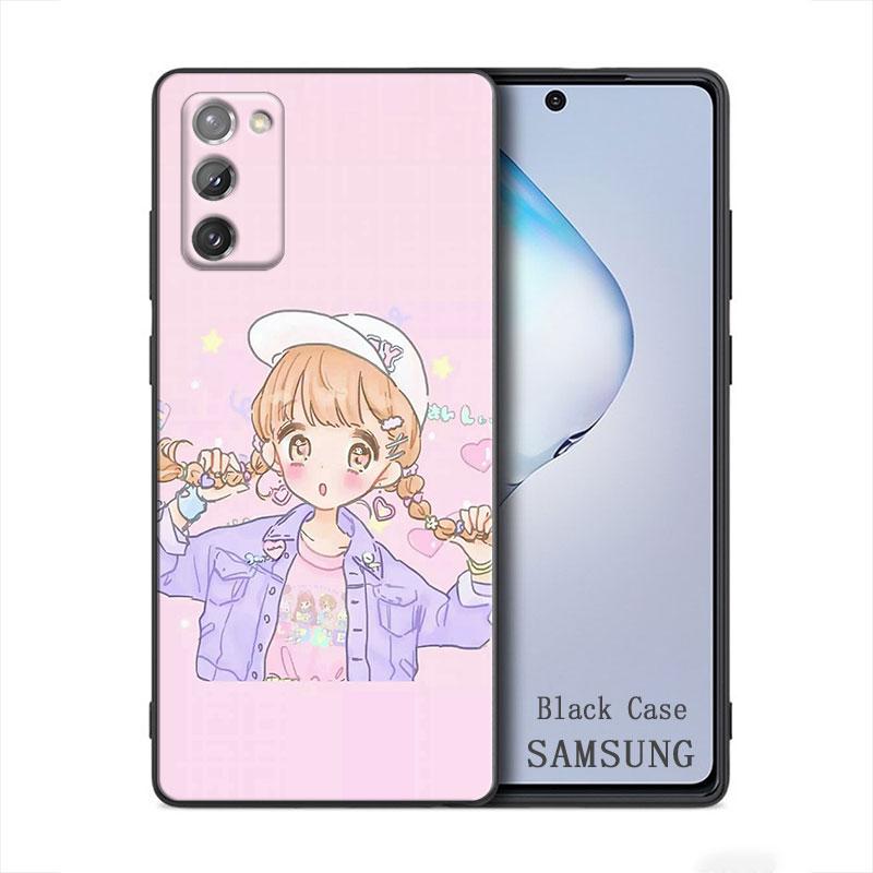 Kawaii аниме милая красивая девушка Samsung Galaxy A91 A73 A72 A71 A53 A52 A7 M62 M22 M30s M31s M33 M52 F23 F41 F42 5G чехол для телефона