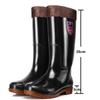 Cost-Effective Thickened Over the Knee Safety Boots Slip-Resistant PVC Rain Boots