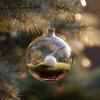 Plastic Christmas Ball Pendant Hanging Sports Festival Ornament Christmas Tree Decoration