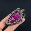 Tree Of Life Ruby Pendant Gemstone Jewelry, 999 Copper Wire Wrapped Handmade Pendant, Latest Design Jewelry