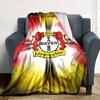 Bayer Leverkusen Print Flannel Blanket High Quality Warm Comfortable Cover for All Seasons Perfect for Gifts Home Decor