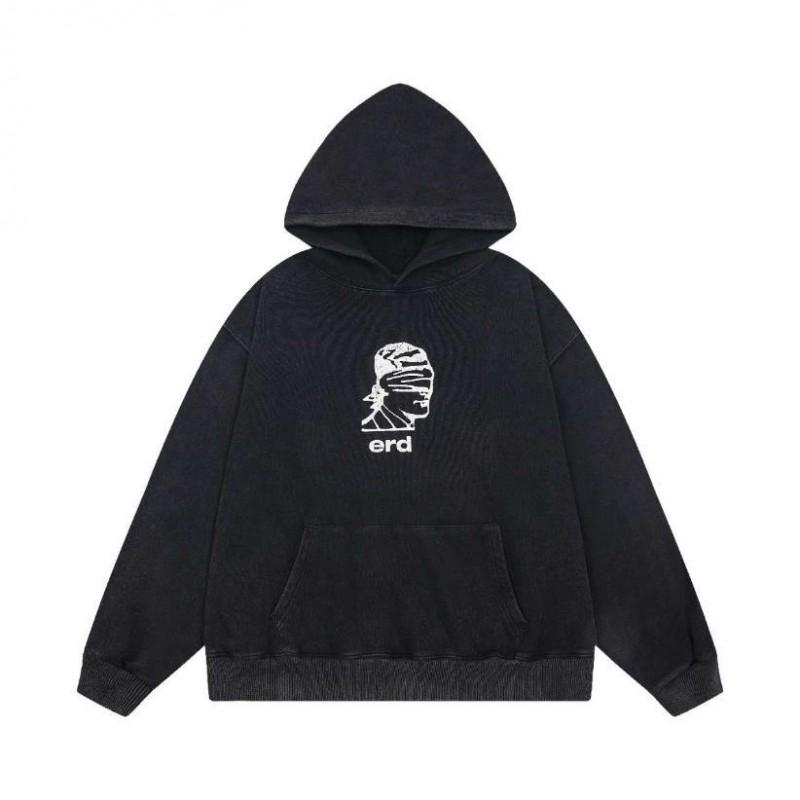 Unisex Oversized Hooded Sweatshirt With Vintage Letter Print Streetwear Casual Long Sleeve Top